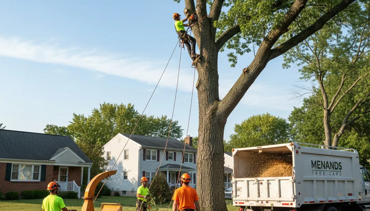 Professional tree removal service team working in Troy, NY